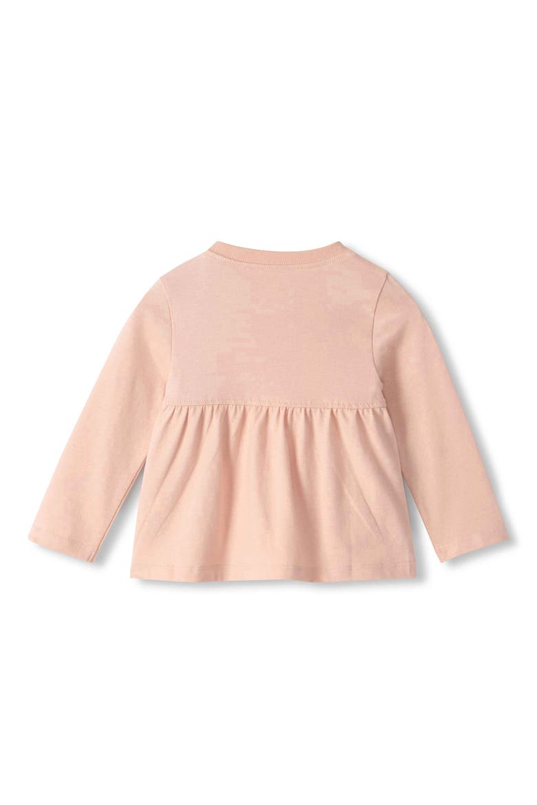 Cameo Rose Heart Long Sleeve T-Shirt, Alternate, color, PINK