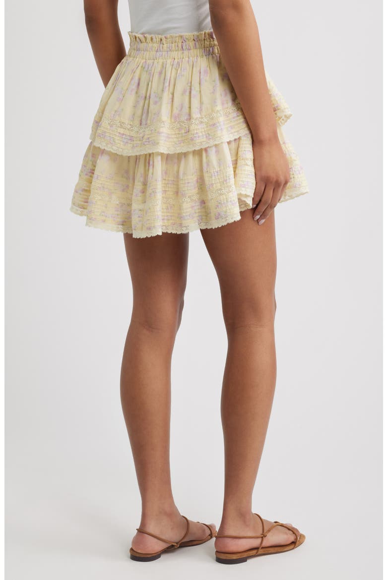 Layered Ruffle Miniskirt, Alternate, color, LEMON SPRITZ