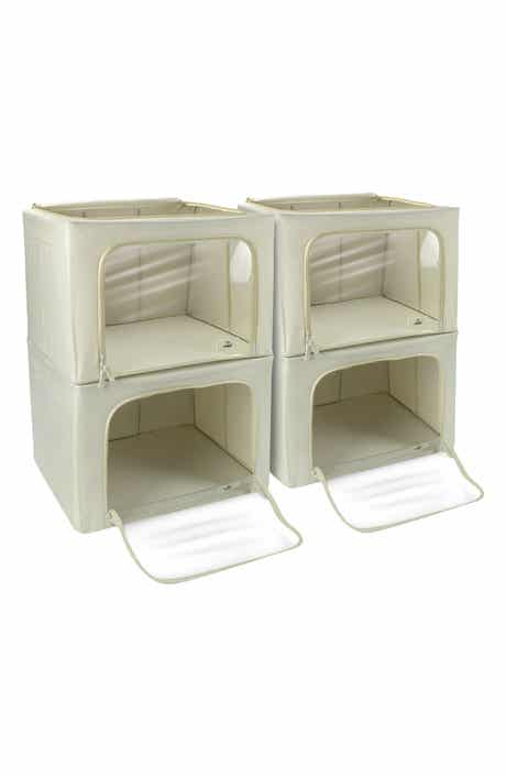 4-Pack Jumbo Foldable Storage Boxes