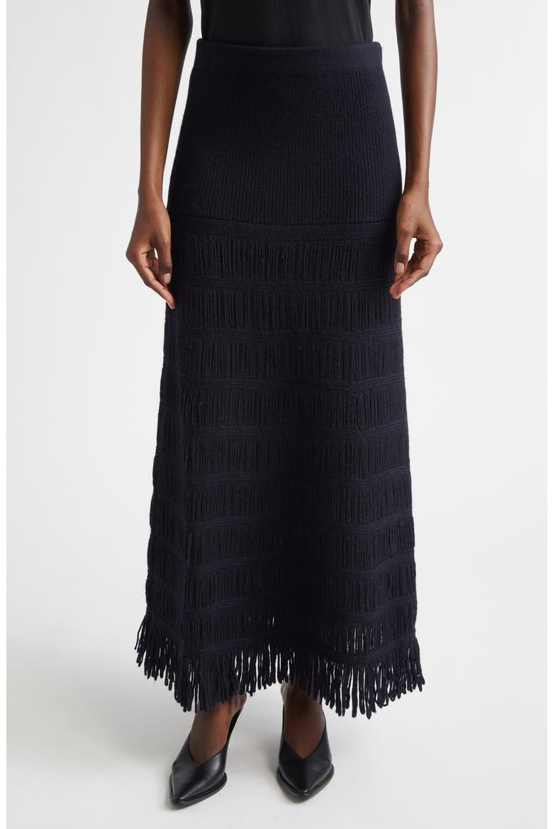Alba Wool Blend Sweater Skirt, Main, color, MIDNIGHT