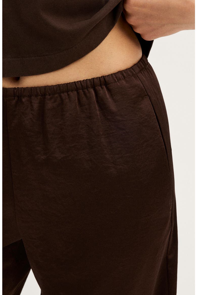 Devon Satin Pants, Alternate, color, DARK CHICORY