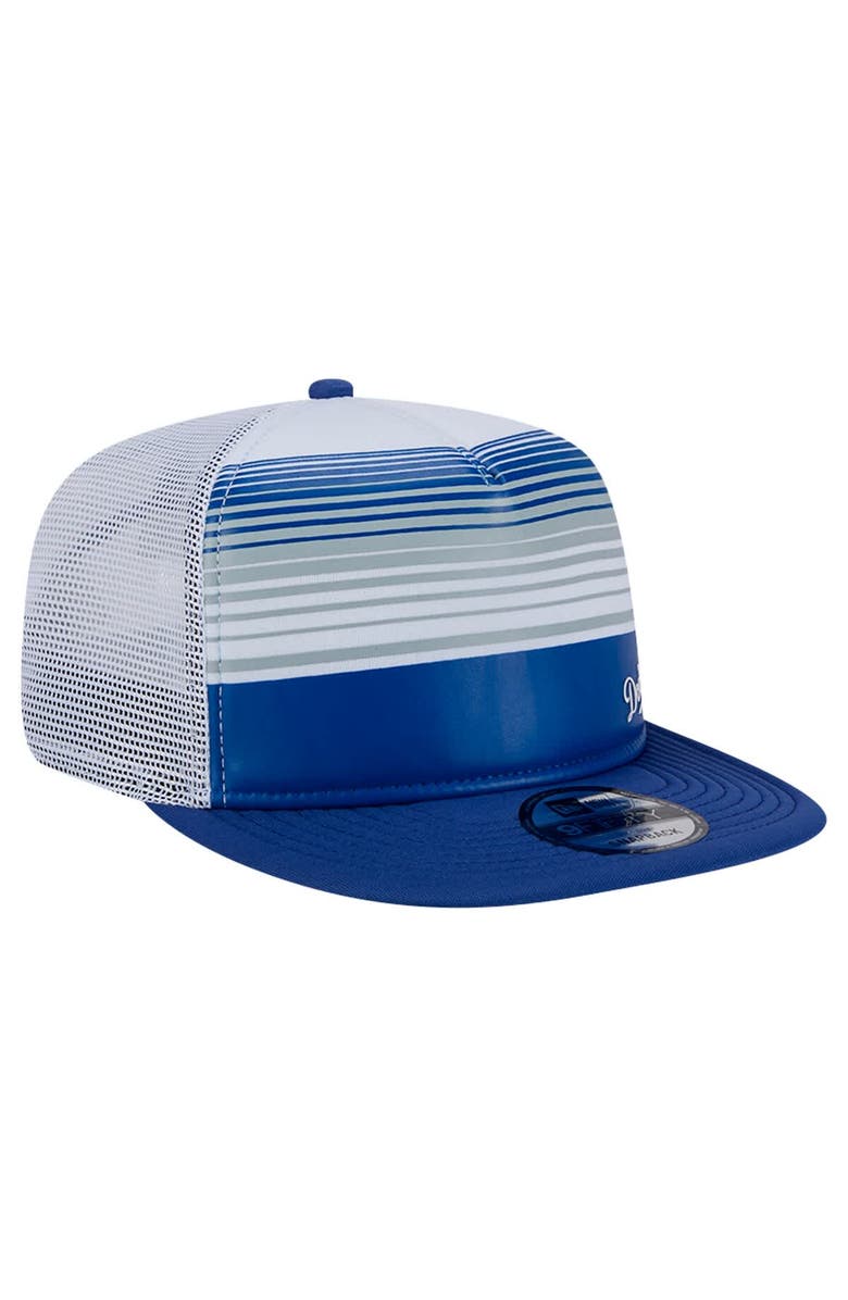 New Era Men's New Era Royal Los Angeles Dodgers Team Horizon 9FIFTY A-Frame Trucker Snapback Hat, Alternate, color, 