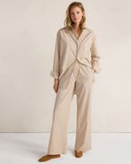 Haven Well Within Organic Cotton Poplin Pants in Baton Stripe