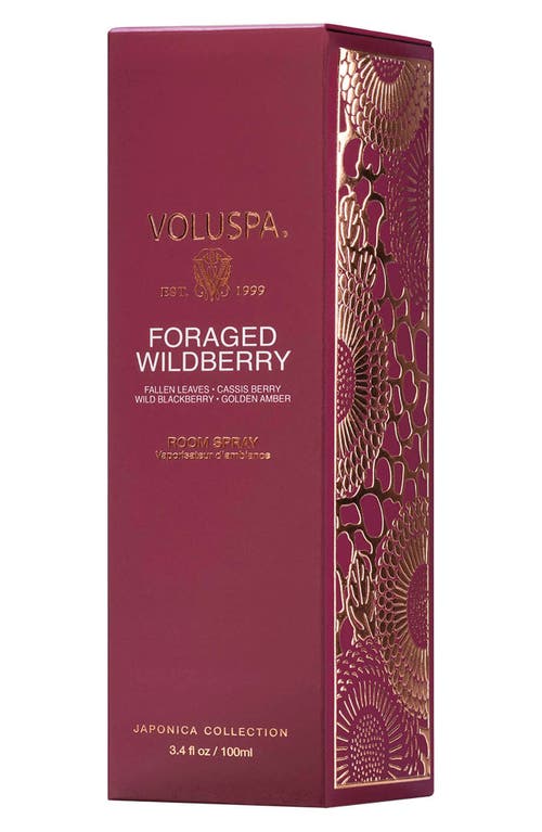 Voluspa Foraged Wildberry Room Spray In Transparent