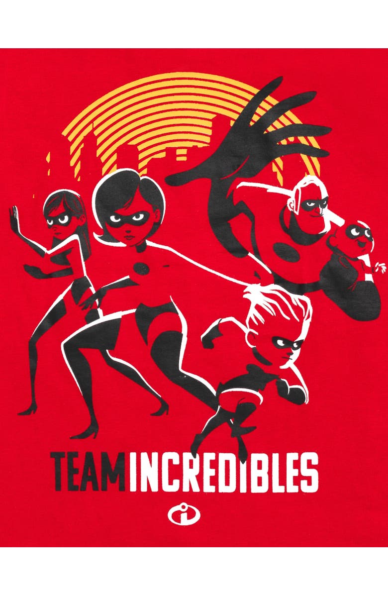 Disney T-Shirt & Mesh Shorts Set, Alternate, color, Incredibles Red Grey
