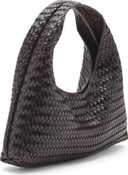MANGO Braided Leather Handbag