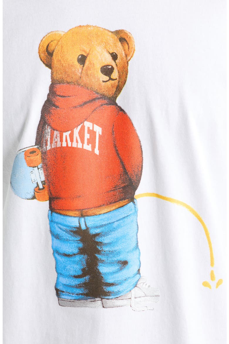 Trouble Making Bear Cotton Graphic T-Shirt, Alternate, color, WHITE