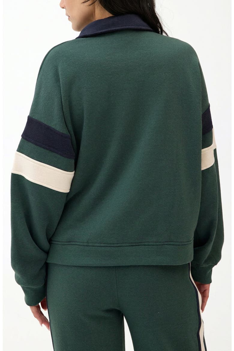 Lourdes Colorblock Fleece Sweatshirt, Alternate, color, ALPINE/ GALAXY