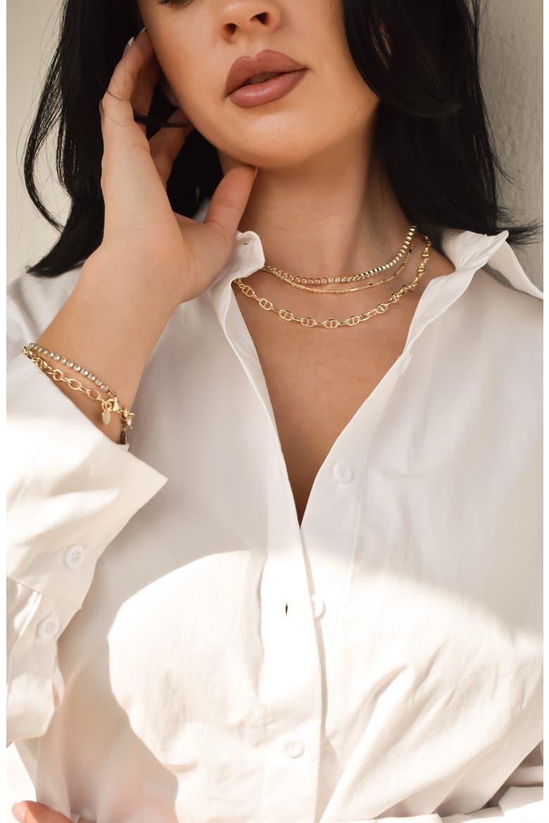 Mia Mariner Chain Necklace, Alternate, color, GOLD