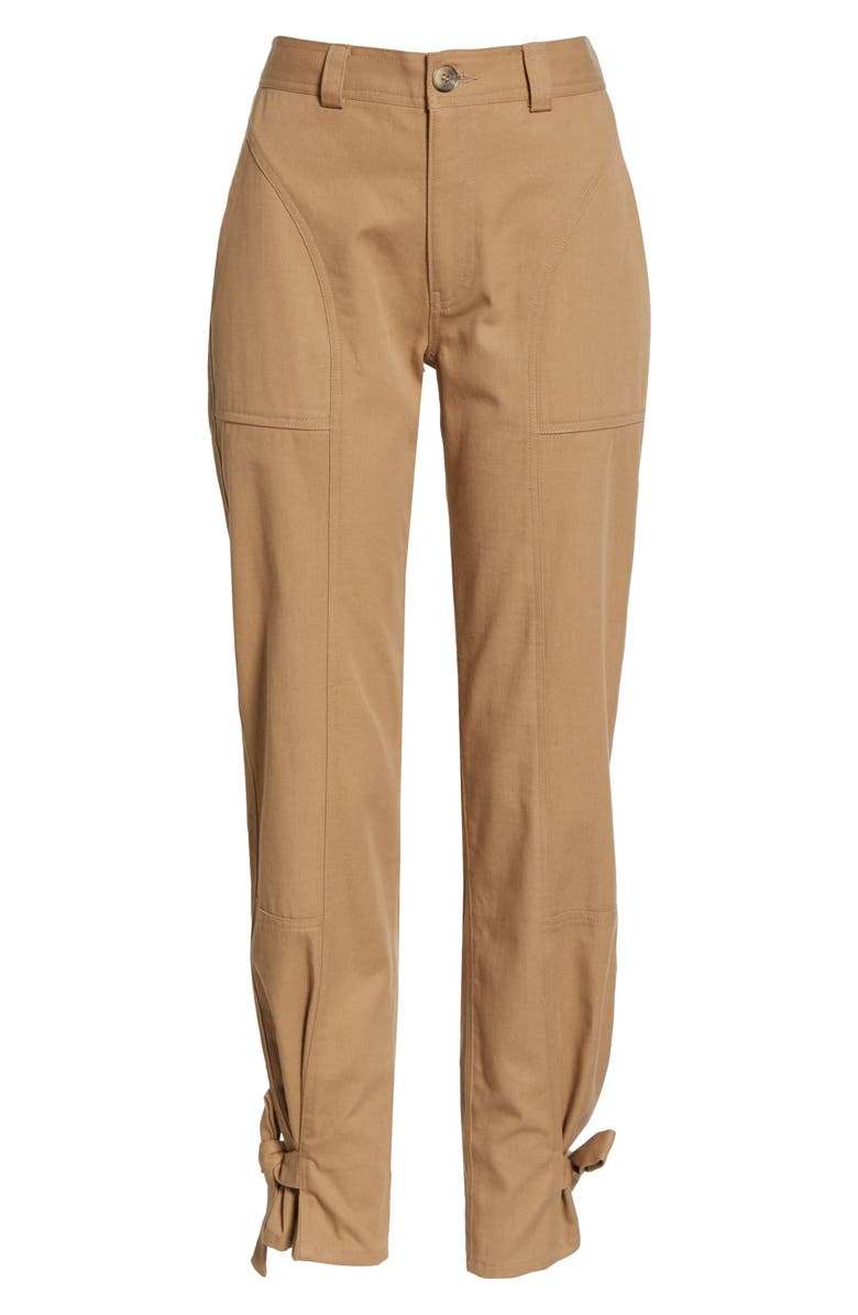 TRAVE Darcy Cinch Ankle Twill Trousers, Alternate, color, 