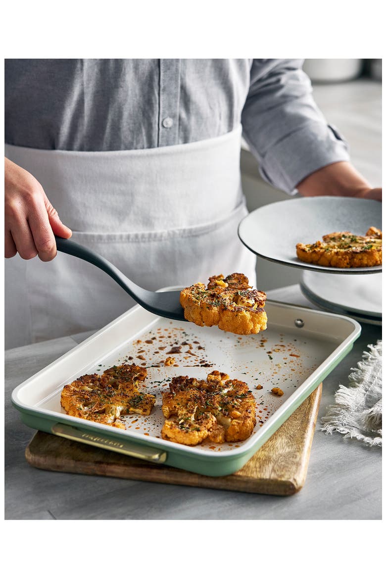 Reserve Rectangular Baking Sheet, Alternate, color, SAGE