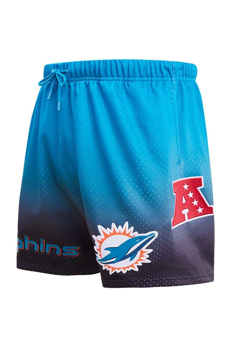 Men's Pro Standard Black/Aqua Miami Dolphins Ombre Mesh Shorts, Alternate, color, Black