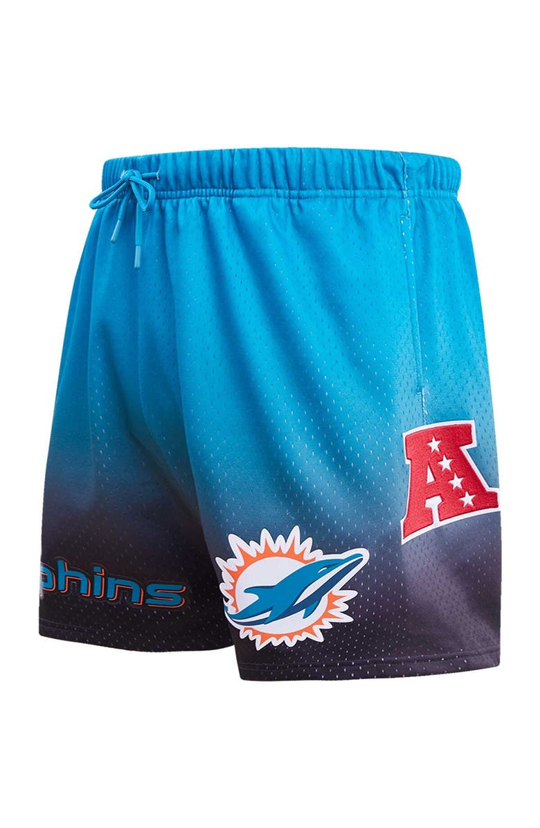 PRO STANDARD Men's Pro Standard Black/Aqua Miami Dolphins Ombre Mesh Shorts, Alternate, color, Black