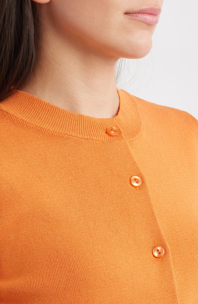 MANGO Figo Cardigan, Alternate, color, Orange