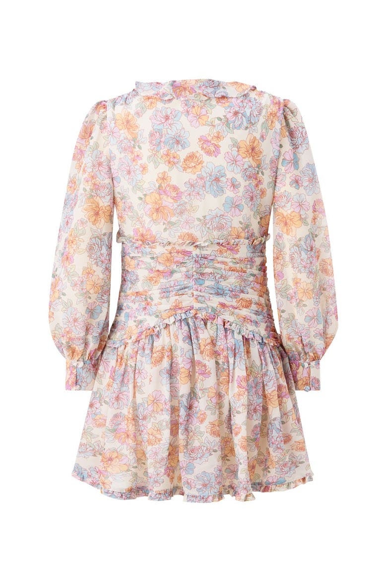 Posie Sleeve Mini Dress, Alternate, color, Floral
