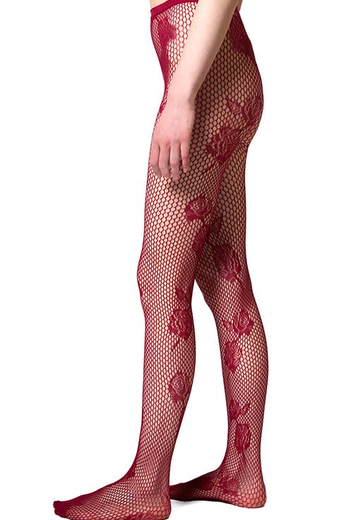 Rose Mesh Tights