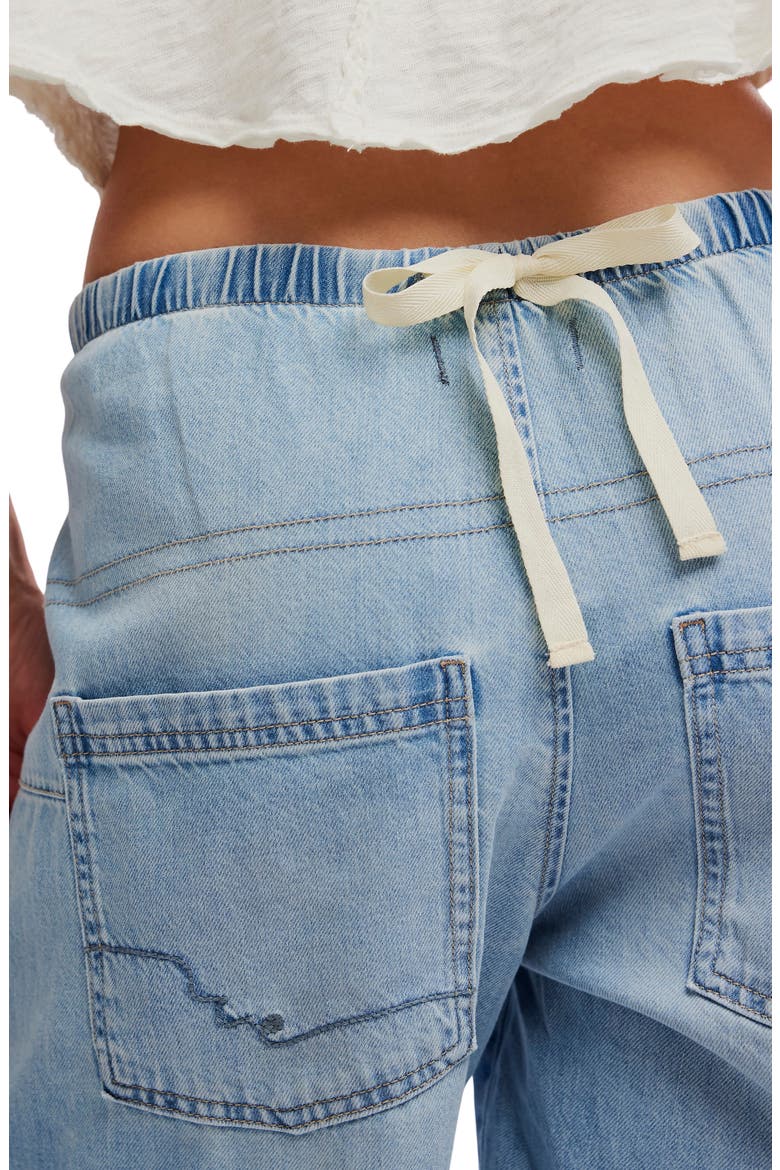 Wallflower Barrel Leg Cotton Jeans, Alternate, color, VICTORIA