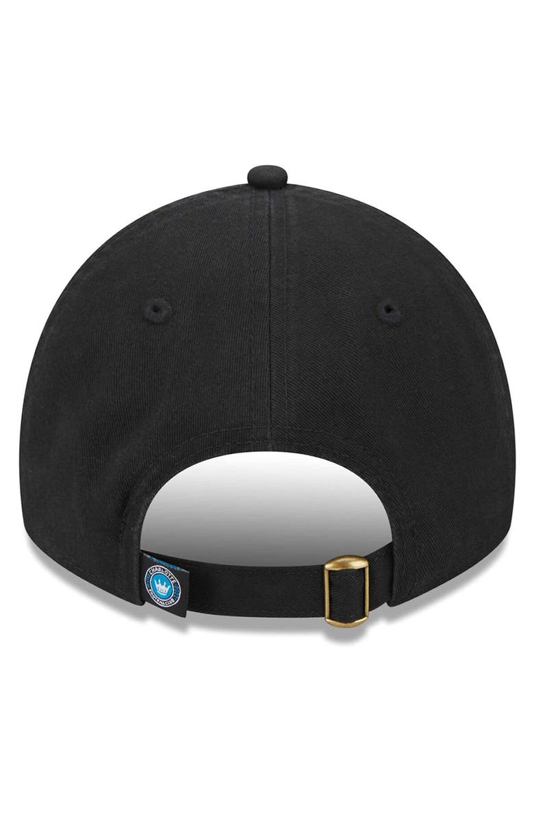 New Era Women's New Era Black Charlotte FC Throwback 9TWENTY Adjustable Hat, Alternate, color, Black