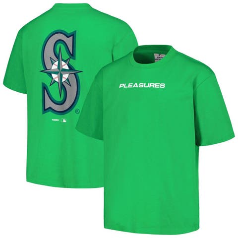 Men's PLEASURES  Green Seattle Mariners Ballpark T-Shirt