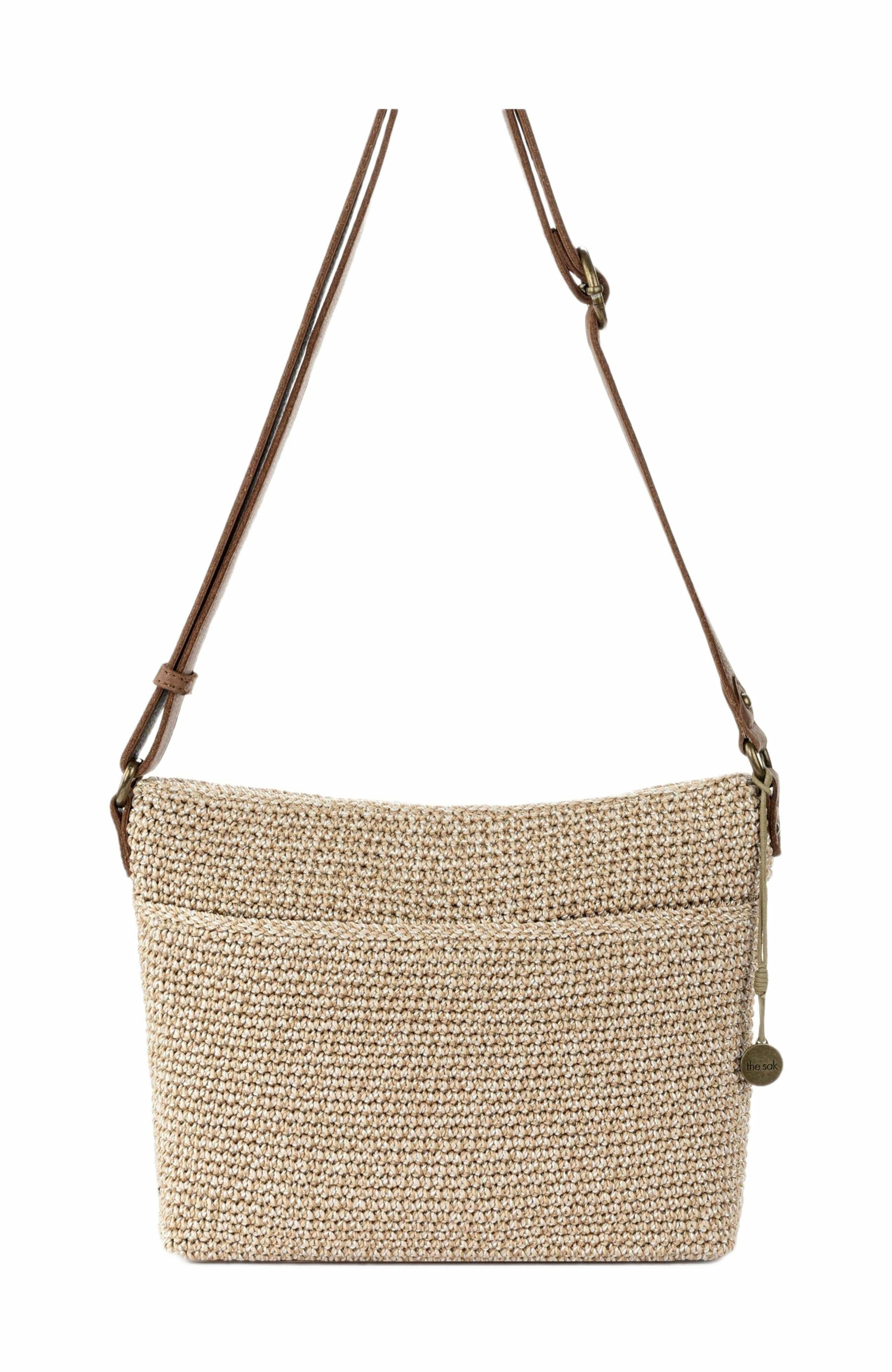 Melrose Crossbody Leather Bag, Alternate, color, Bamboo Static