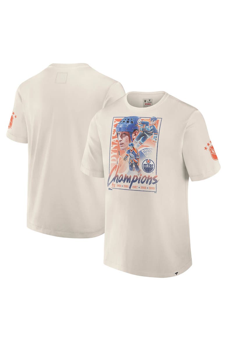 Men's Fanatics White Edmonton Oilers Decades Collection Timeless T-Shirt, Main, color, White
