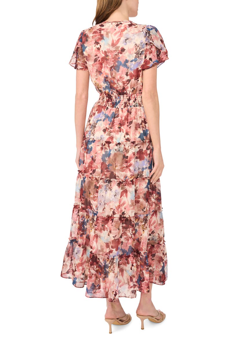 Smocked Waist Maxi Dress, Alternate, color, SUGAR OAK