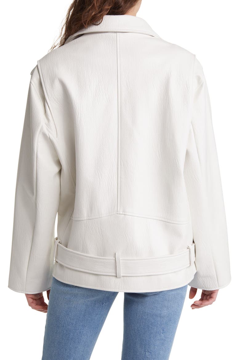 Boyfriend Faux Leather Moto Jacket, Alternate, color, EARLY RISER