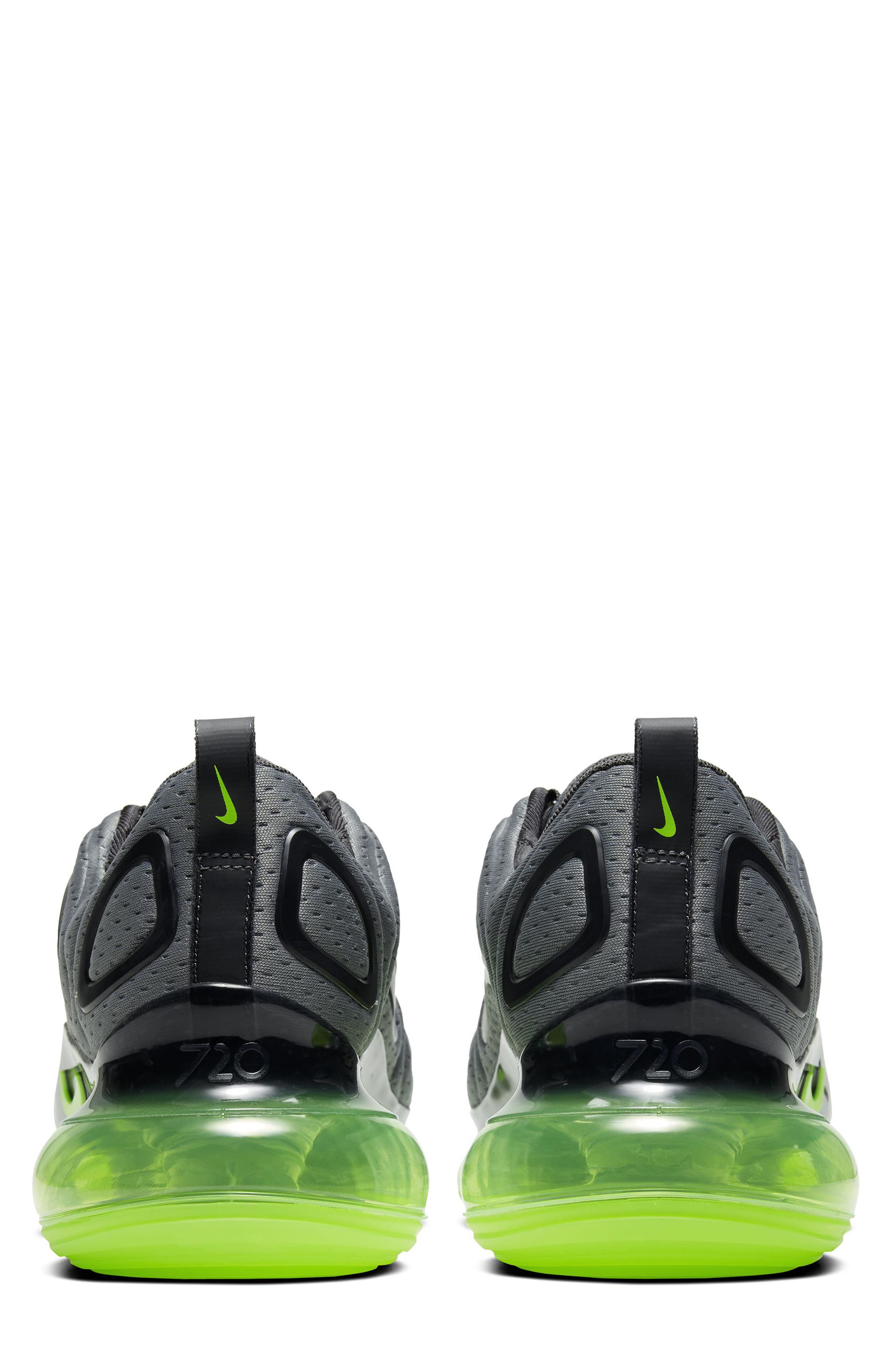 Air Max 720 Sneaker, Alternate, color, GREY/ ANTHRACITE/ GREEN