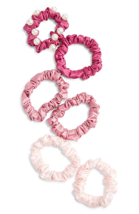 6-Pack Satin Ponytail Holders