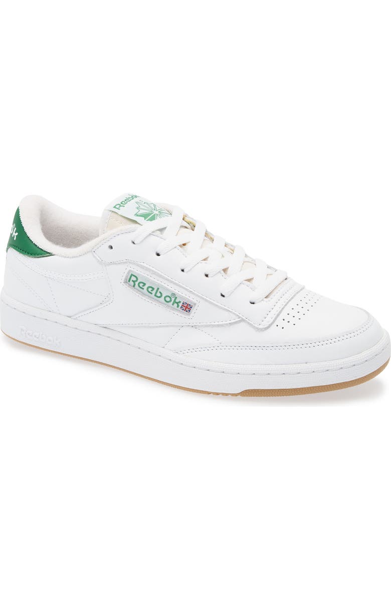 Reebok Club C 85 Vintage Sneaker, Main, color, White/ Glengreen/ Rubbbergum