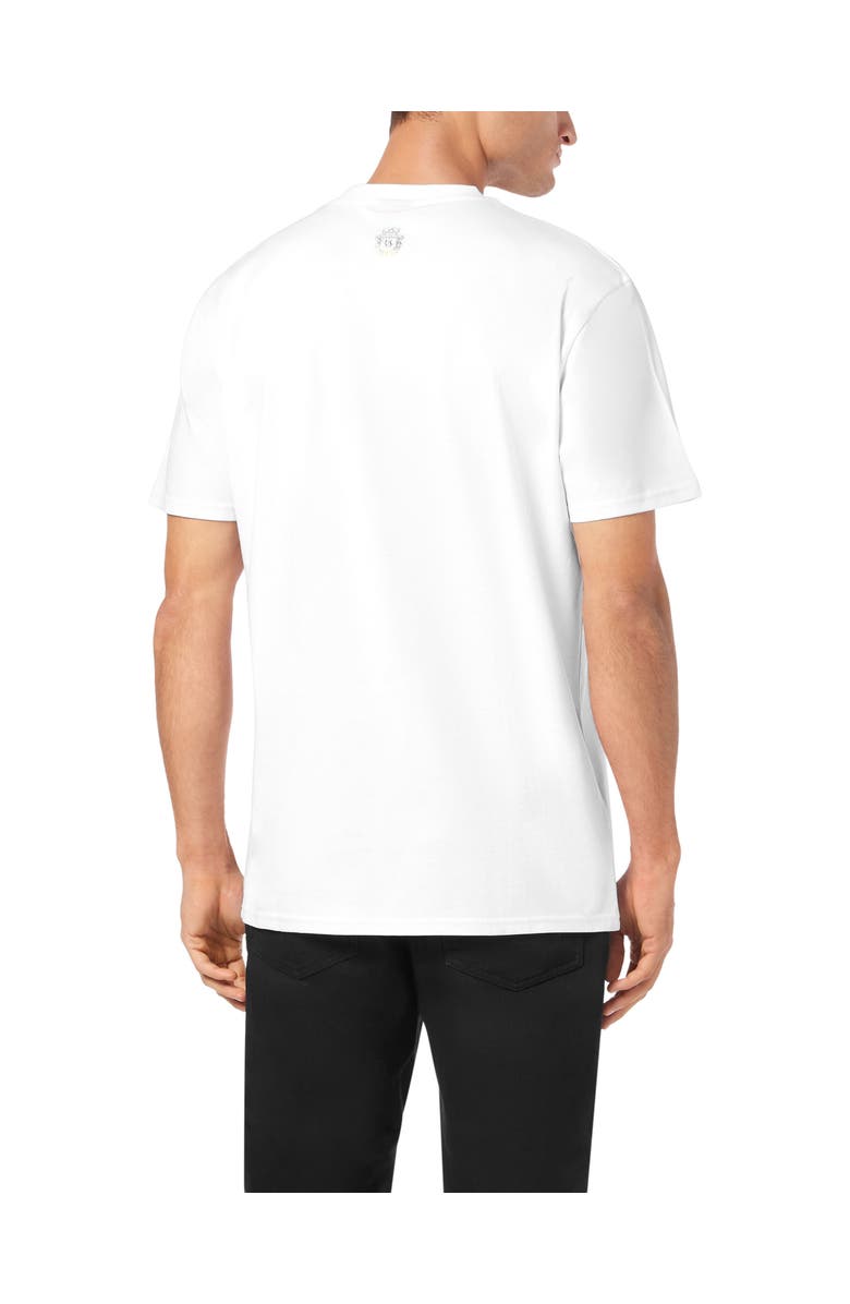 BILLIONAIRE T-Shirt Round Neck Logo Men, Alternate, color, White