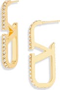 Valentino Garavani Vlogo Signature Swarovski Crystal Earrings