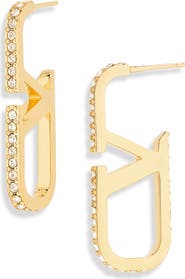Valentino Garavani Vlogo Signature Swarovski Crystal Earrings