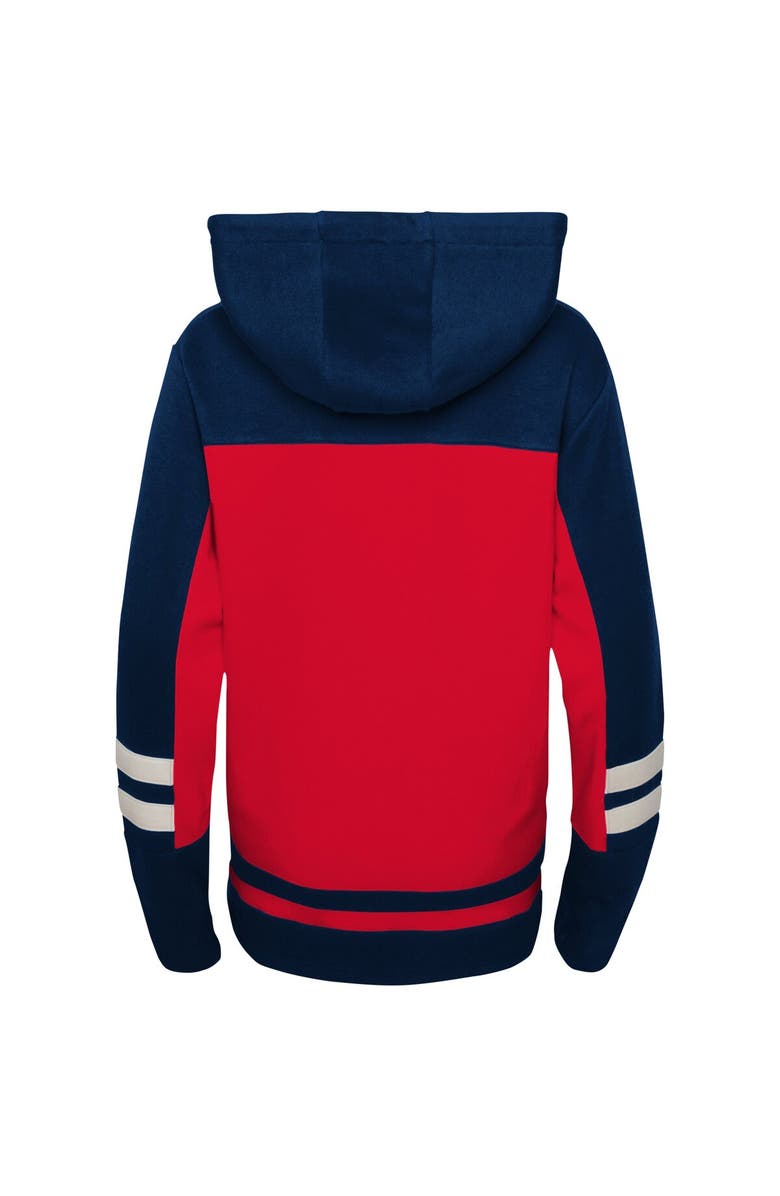 Outerstuff Preschool Red Washington Capitals Ageless Revisited Lace-Up V-Neck Pullover Hoodie, Alternate, color, 