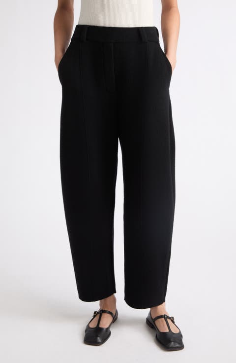 Wrenda Cashmere Barrel Leg Sweater Pants