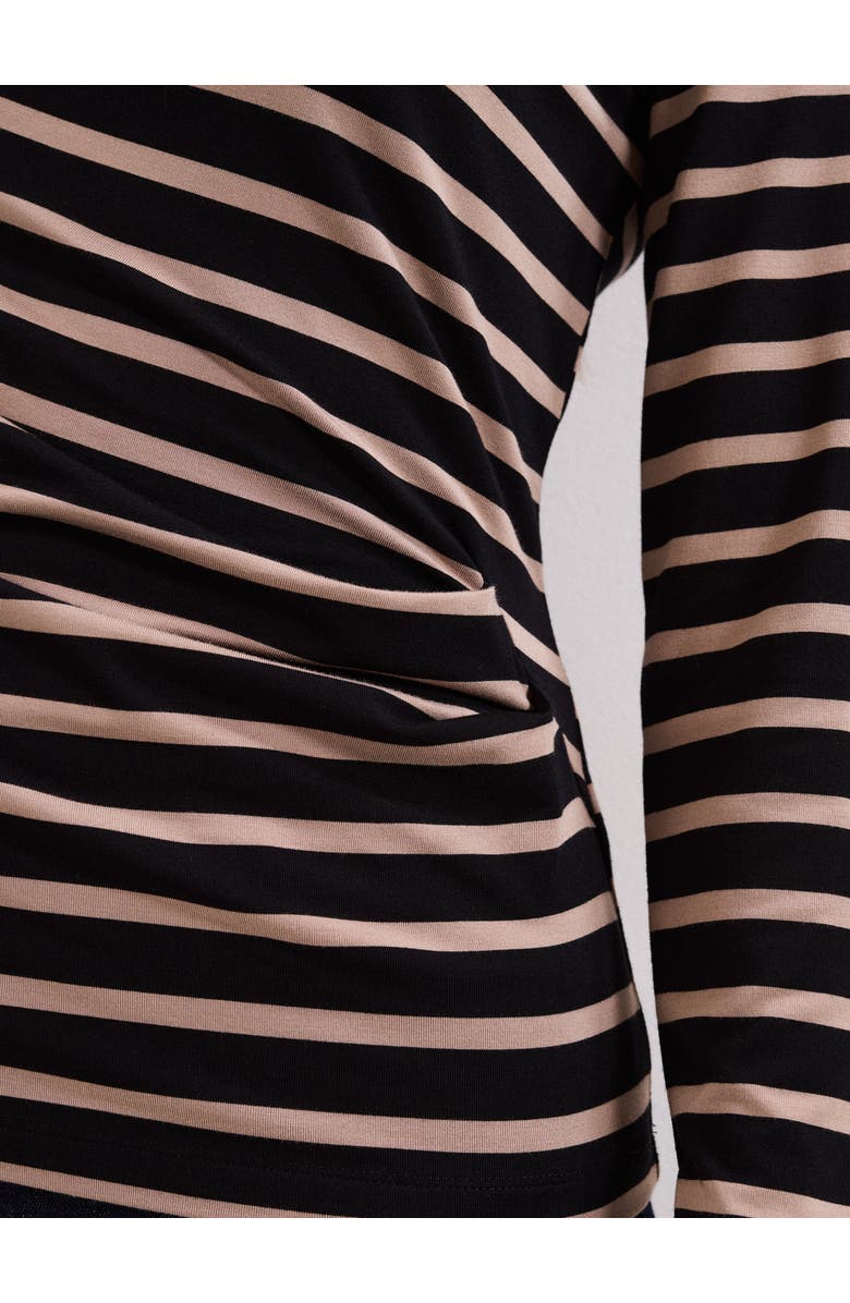 Phase Eight Everly Stripe Top, Alternate, color, Black