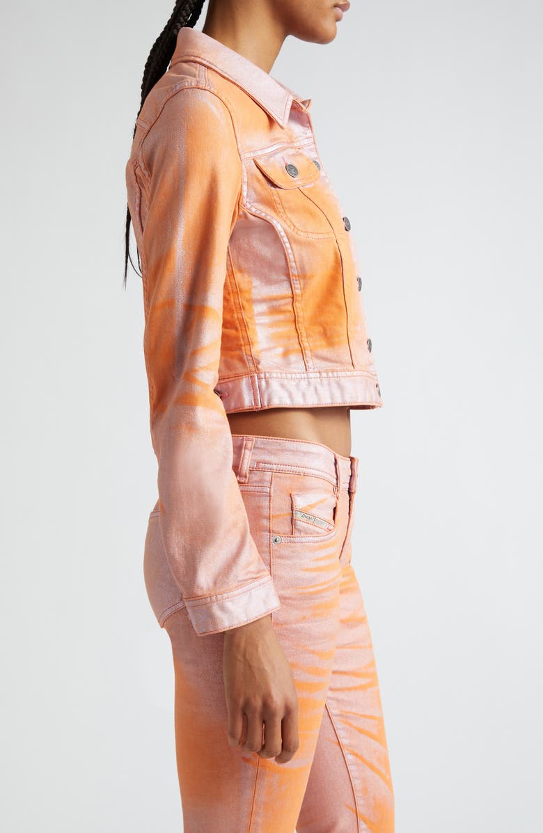 DIESEL<sup>®</sup> De-Slimmy Coated Denim Jacket, Alternate, color, 