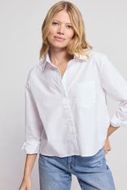 The Shirt by Rochelle Behrens The Long Sleeve Boxy Crop Shirt