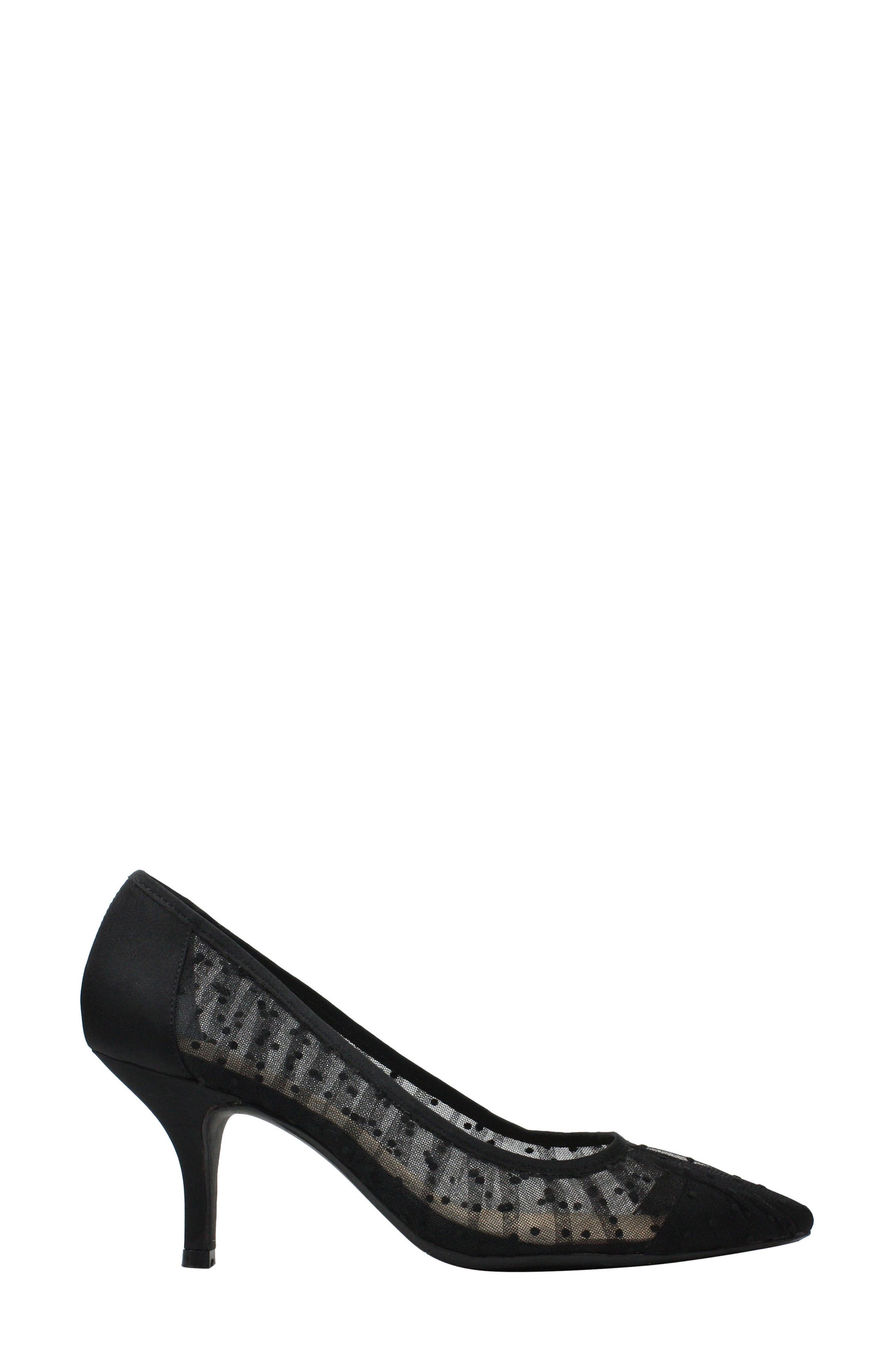 Ellian Pump, Alternate, color, BLACK SHEER FABRIC