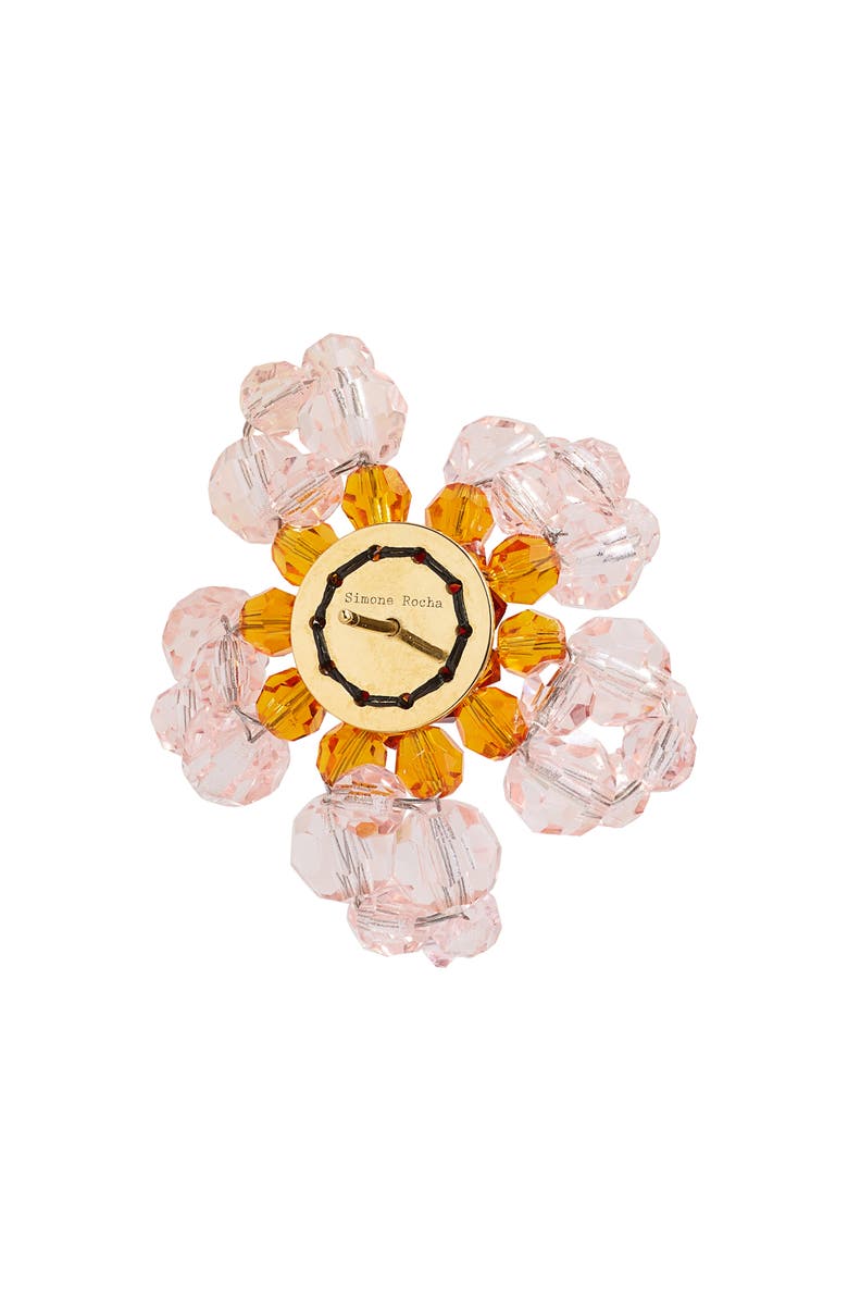 Simone Rocha Crystal Flower Earrings, Alternate, color, 