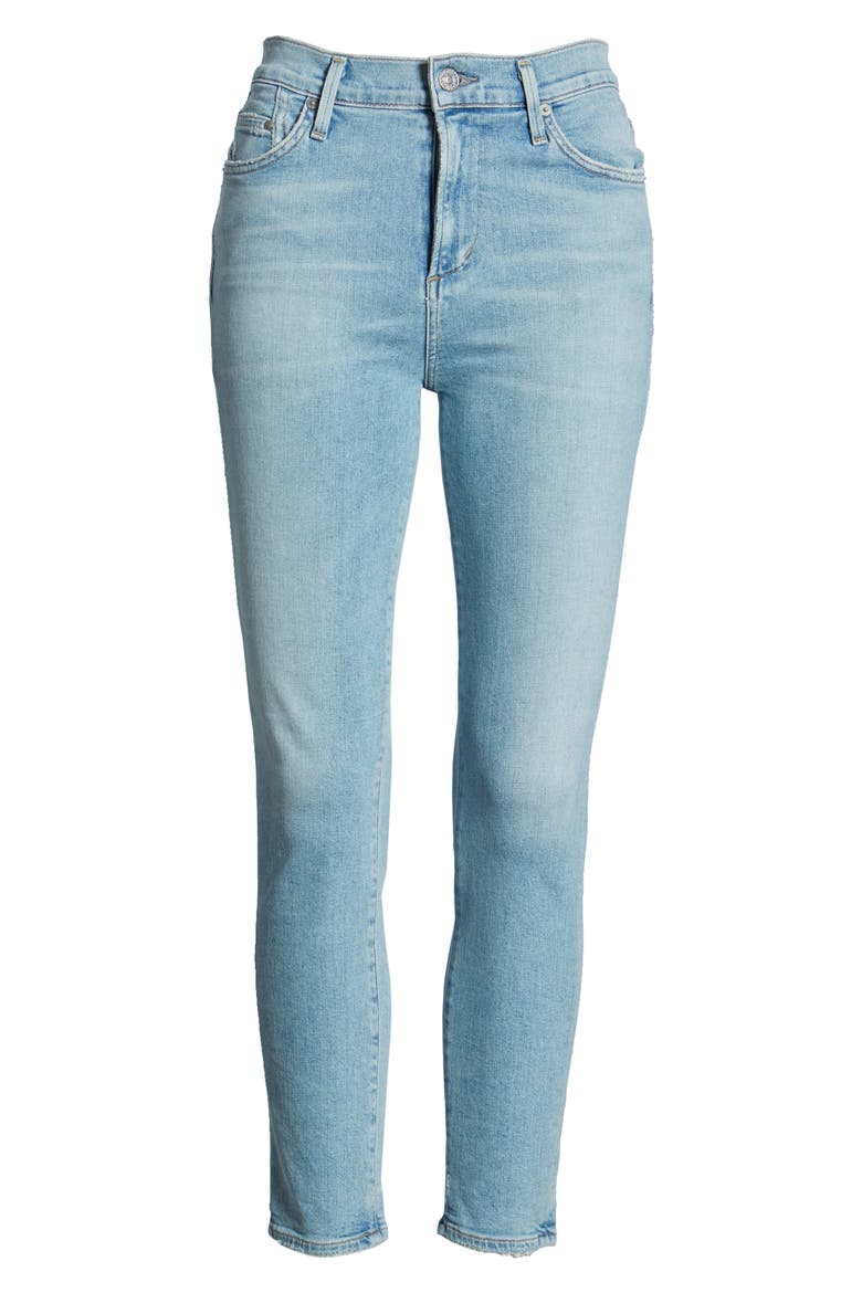 Rocket High Waist Crop Skinny Jeans, Alternate, color, SOFT FADE
