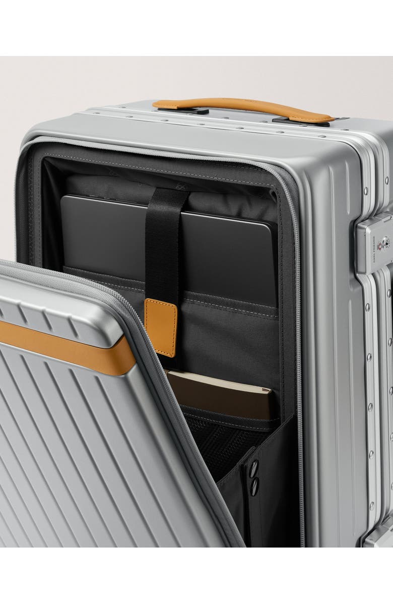 Carl Friedrik The Carry-on X Suitcase, Alternate, color, Arctic Grey / Tan