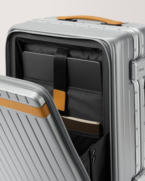 Carl Friedrik The Carry-on X Suitcase In Arctic Grey/tan