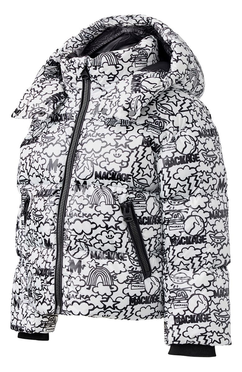Mackage x Matthew Langille Kids' Jesse Water Repellent 800 Fill Power Recycled Down Jacket with Hood, Alternate, color, 