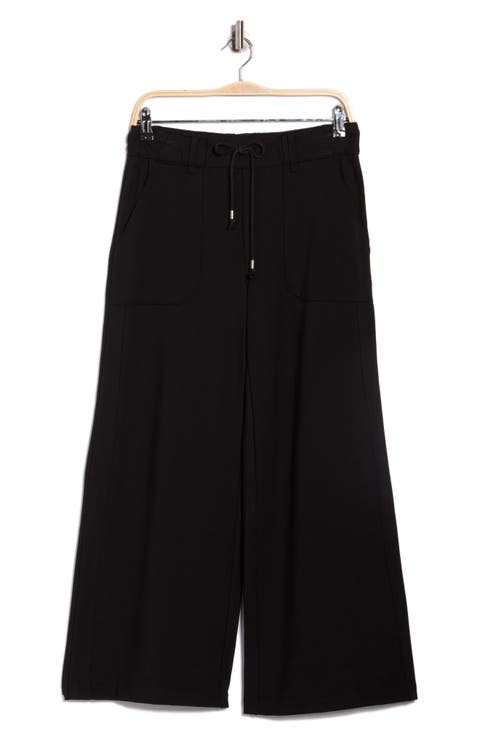 AB Leisure Wide Leg Drawstring Pants (Petite)