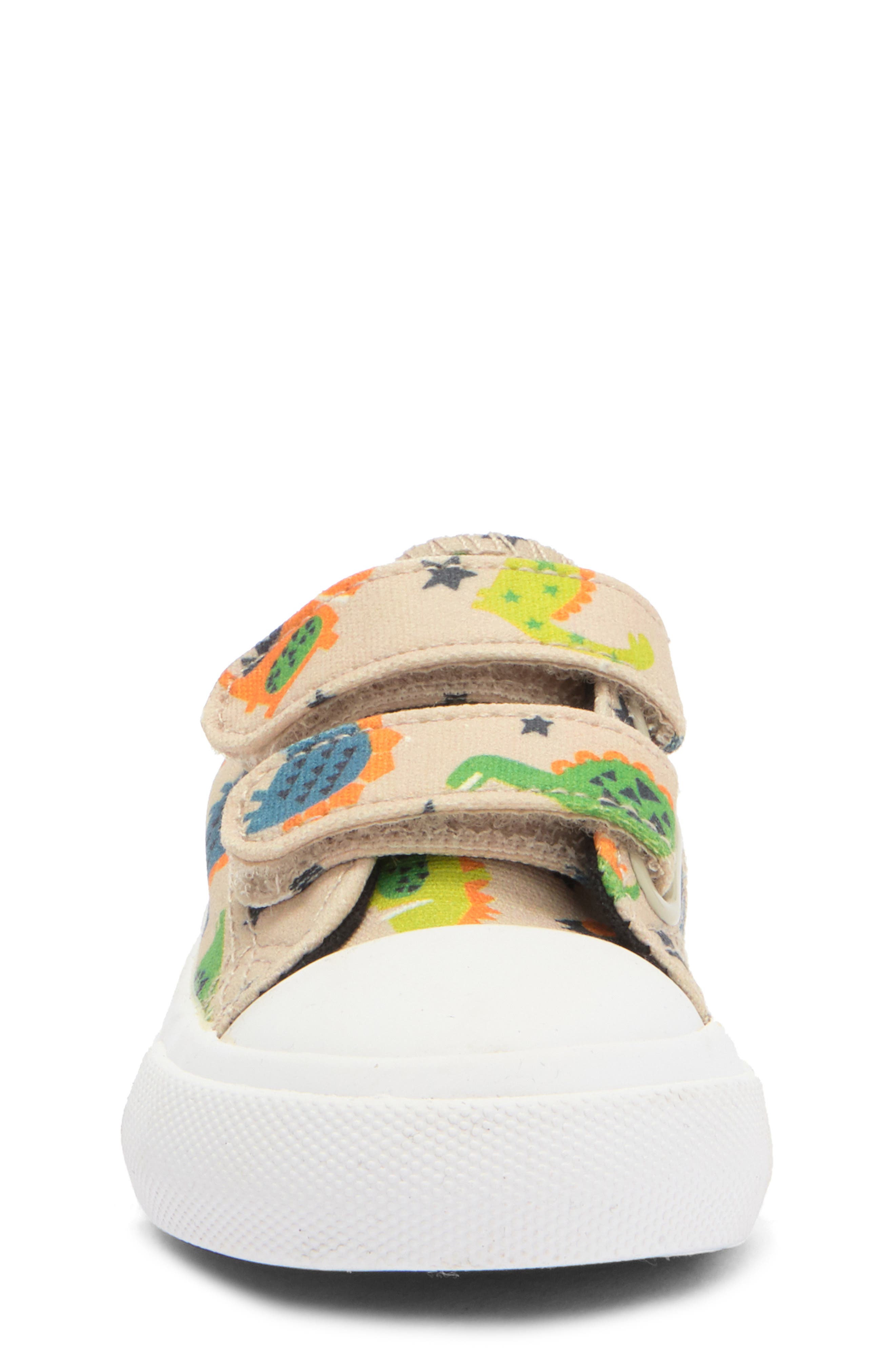 Emma New York Kids' Dino Cap Toe Sneaker, Alternate, color, Grey Dino