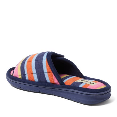Shop Dearfoams Mickey Terry Adjustable Shower Slide Slipper In Multi