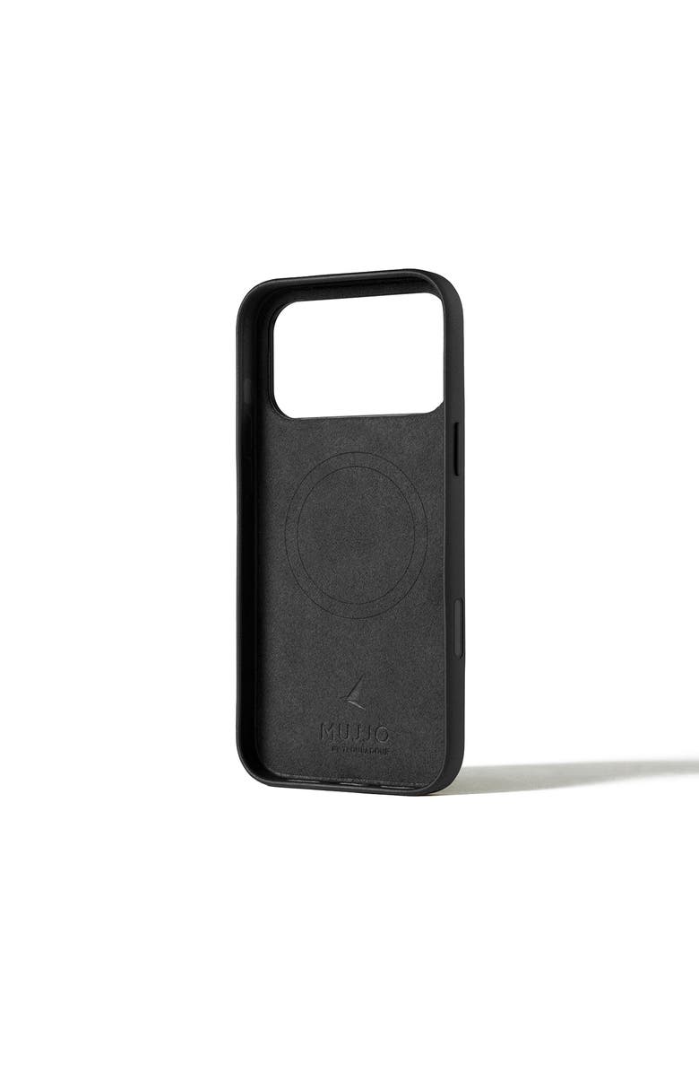 MUJJO Full Leather Wallet Case for iPhone 17 Pro Max, Alternate, color, Black