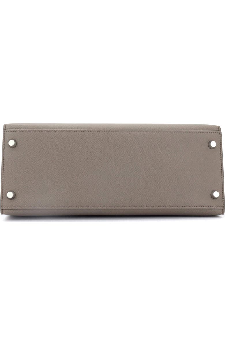 Pre-Owned Hermes Kelly Handbag Grey Epsom with Palladium Hardware 28, Alternate, color,