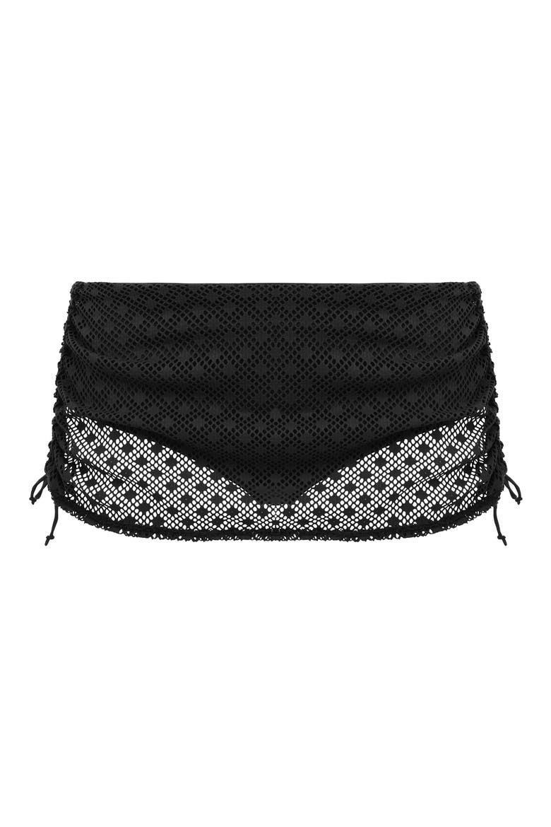 Bazaruto Adjustable Skirted Bikini Bottoms, Alternate, color, BLACK